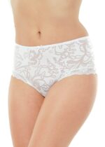 Дамски бикини с дълбока талия Дафи 100 бял