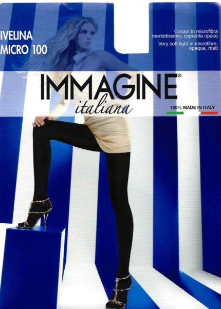 3бр. цветни чорапогащи Immagine Ivelina Micro 100