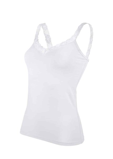 Дамски корсаж с дантела New Silhouette 4703 бял