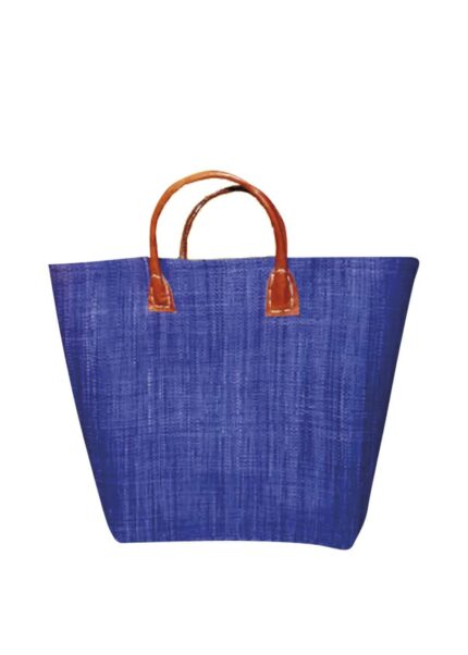 Синя сламена плажна чанта Le Comptoir De La Plage 9287