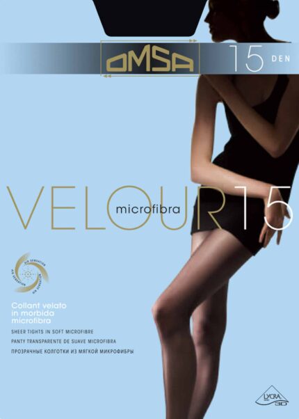 Микрофибърен чорапогащник Omsa Velour 15 den