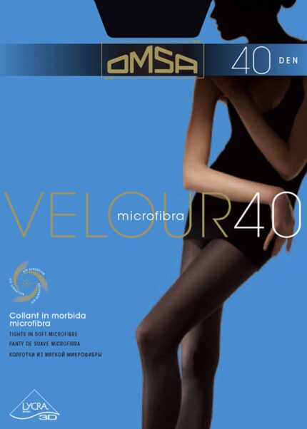 Микрофибърен чорапогащник Omsa Velour 40 den