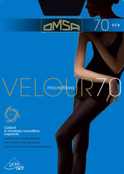 Микрофибърен чорапогащник Omsa Velour 70 den