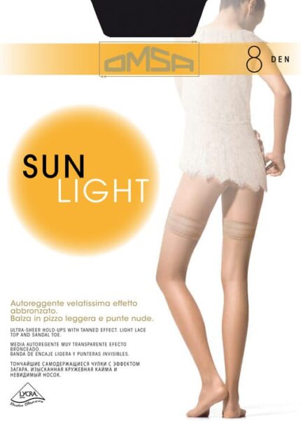 Силиконови чорапи Omsa Sun Light 8 den