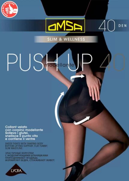 Стягащ чорапогащник Omsa Push Up 40 den