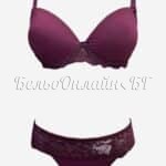 Дамски комплект бельо в бордо Venera Style 04-4
