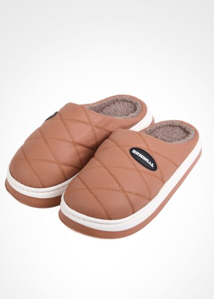 Зимни мъжки пантофи New Silhouette 7641 бежов
