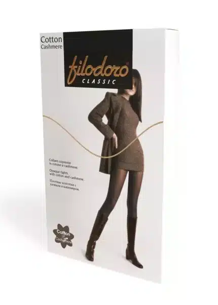 Памучен чорапогащник с кашмир Filodoro Cotton Cashmire