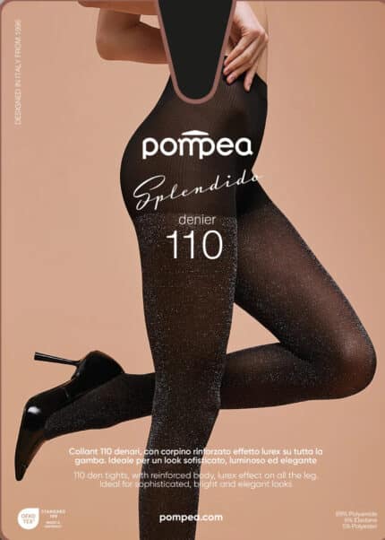 Луксозен блестящ чорапогащник Pompea Splendido 110 den