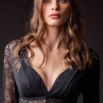 Луксозен дантелен топ Lormar Party 3674