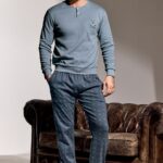 Италианска мъжка памучна пижама InfioreUomo 753636